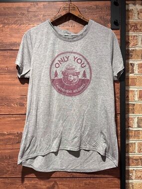 Official Smokey The Bear Gray T-Shirt "Only You Can Prevent Fires" Women's XL 54